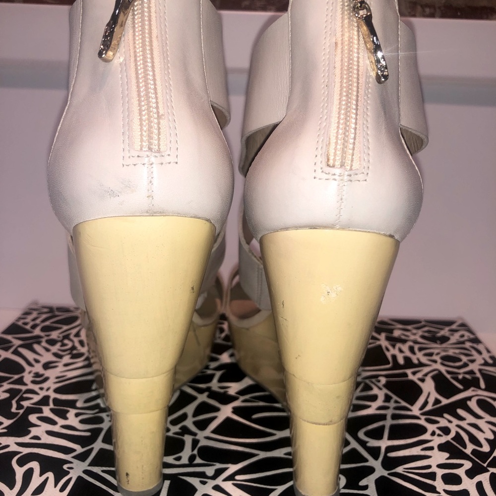 Diane Von Furstenberg rose gold wedges - Picture 5 of 7